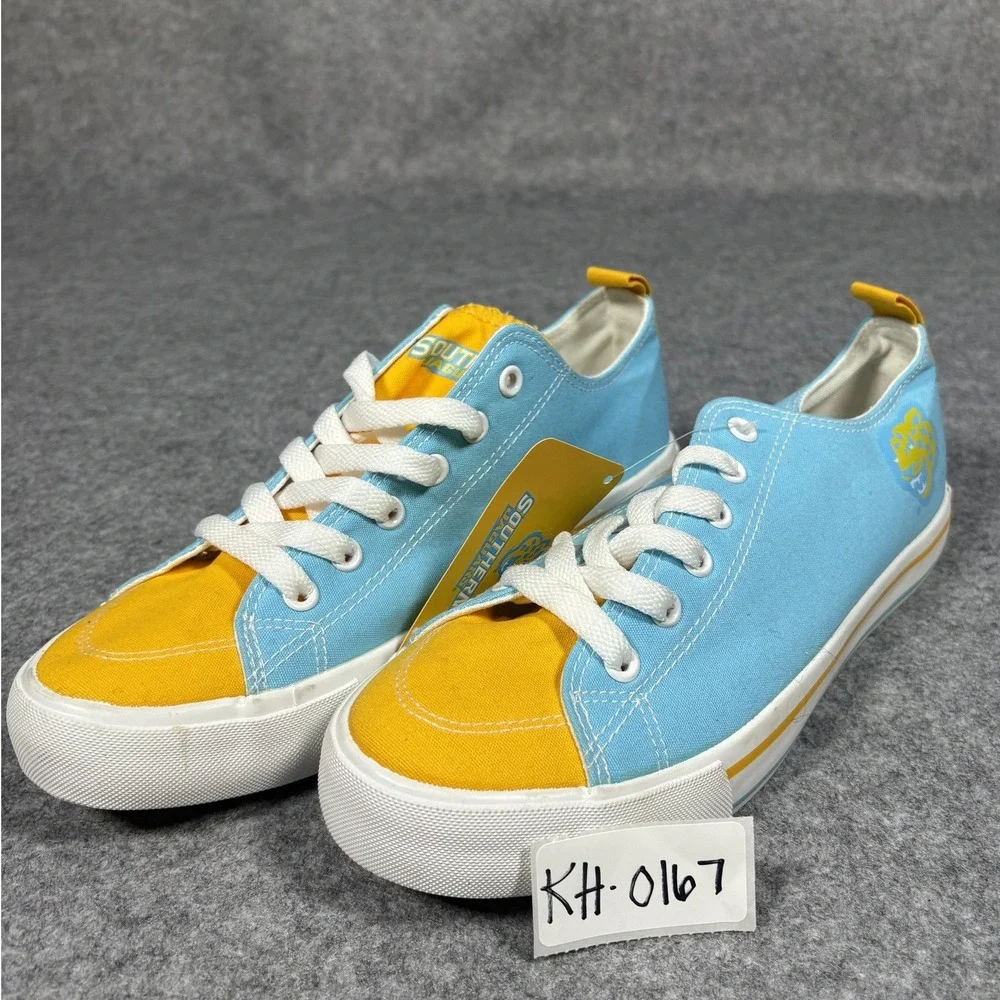 Your Top Choice Southern Jaguars Sneakers 6 Blue Gold Canvas Logo Fan Gear